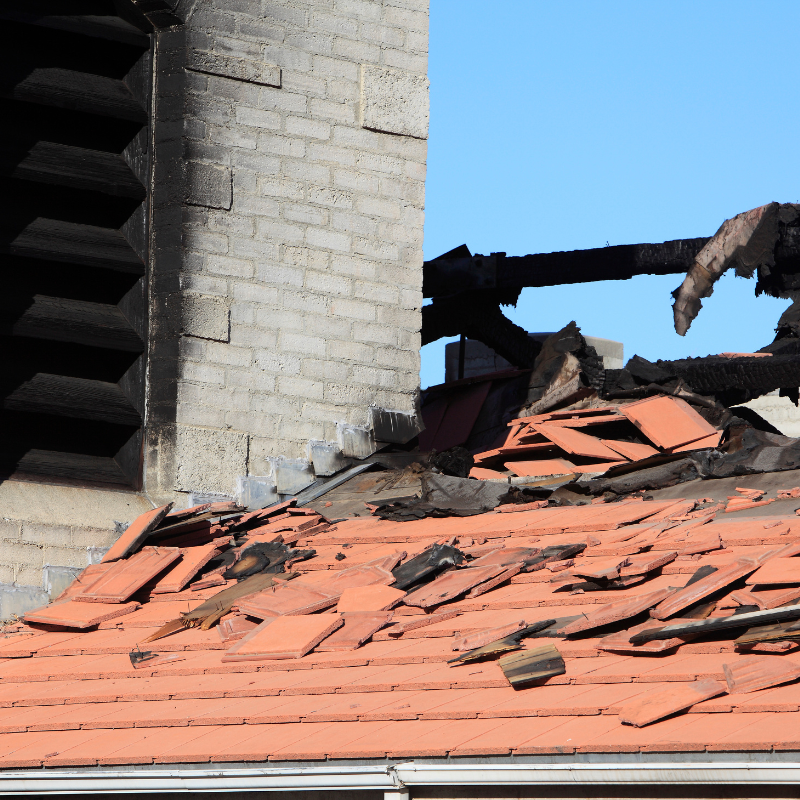 Roof Fire Damage